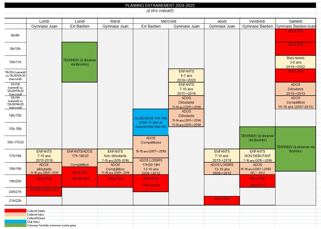 Planning 2024-2025